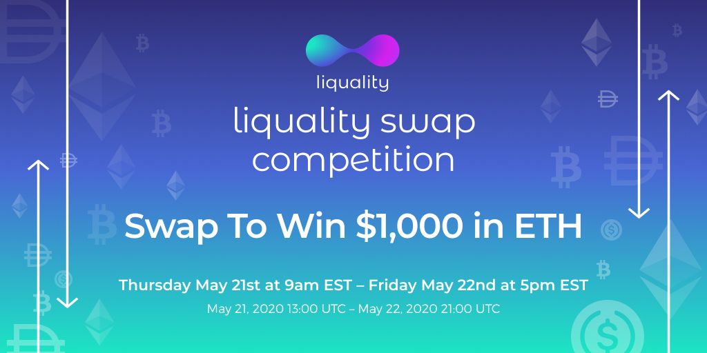 2 Days Only: Swap with Liquality To Win From A Prize Pool Of $1000 In ETH
